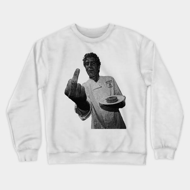 Anthony Bourdain Crewneck Sweatshirt by lonignginstru